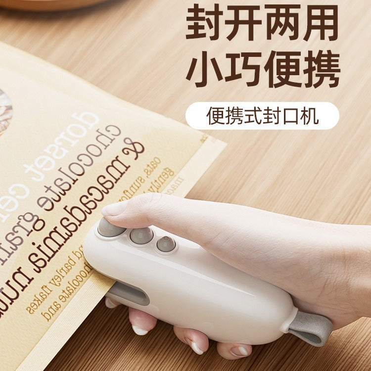 11 little monsters sealer snack sealing machine mini sealing machine hand press plastic sealing machine plastic bag sealing handy gadget