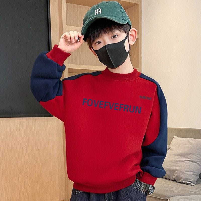Boys' hoodies & sweatshirts: spring  new arrivals - color block base layers for kids & teens - stylish & trendy tops for students