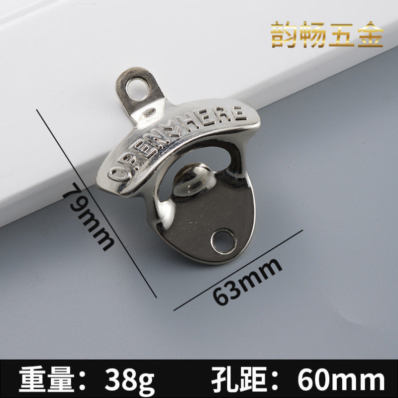 antique beer bottle opener cross-border creative wall bottle opener zinc alloy wall bottle opener wall-mounted bottle opener