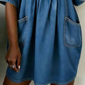 fashion  new arrivalcasual round neck elegant summerfashiontrendy short sleeve dress