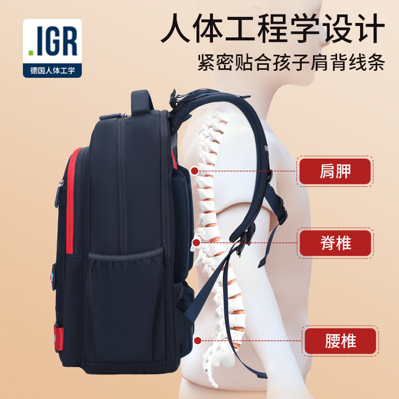 School bags for primary school girls are dirt-resistant, and spine care for grades 3 to 6 reduces the burden. Wholesale of large-capacity children's school bags and men's backpacks