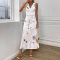 New women's sleeveless bodycon midi dress for cross-border , featuring 3d digital printing in european and american style