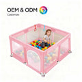 Baby playpen - portable playard for indoor use - safety barrier for crawling and walking - perfect for home and playroom