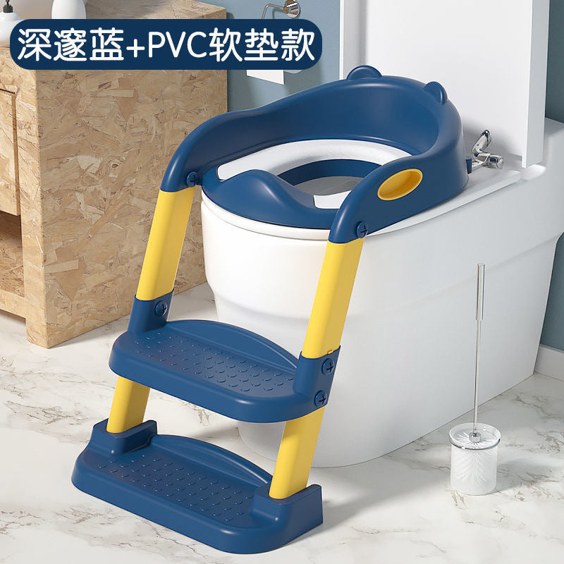 Kids toilet ladder children's toilet baby folding toilet mat baby toilet seat cushion ring ladder toilet seat