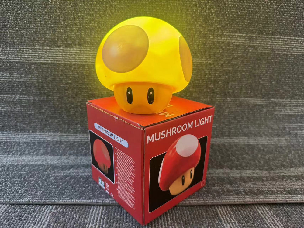 Mario super mario mushroom night light - desktop ambient light, gaming desk ornament, decorative lamp