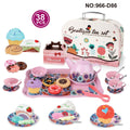 children's simulation tea set, food, dessert, cake, coffee, tea break, afternoon tea, girl's play house gift