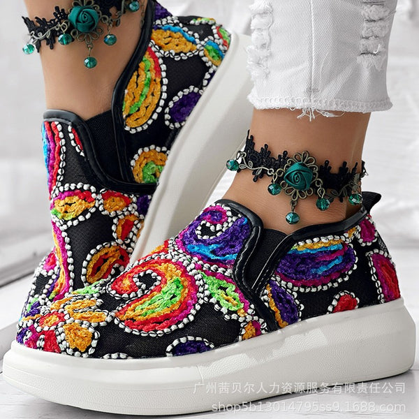 LZT8337 color mesh thick-soled casual sneakers