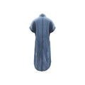 Independent station  fashion clothing summer short-sleeved denim dresscasualwork clothingloose women's dress