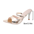 plus sizefashion style one-piece stiletto slippers for women 2026 summer new arrivalcasual pointed toe sandals for women