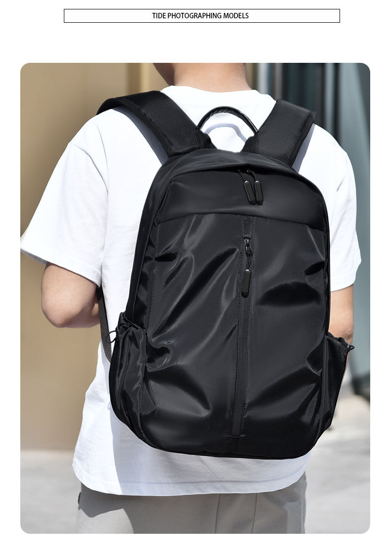Business and leisure computer backpack Korean version of casual fashion backpack junior high school student schoolbag can be printed logo