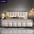 Italian light luxury master bedroom double bed ultra-thin bedside bed classy master bedroom bedroom for home storage princess wedding bed