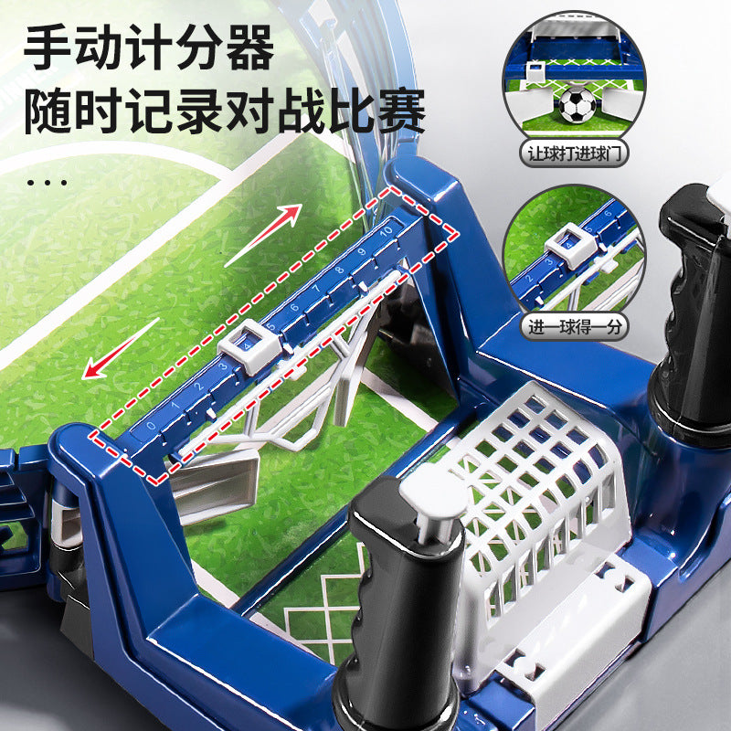 Kids' foosball table - desktop two-player game - parent-child interactive game - educational board game - simulated stadium - boys' toy