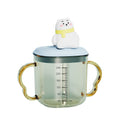 Customizable ppsu kids milk cup, baby portable direct drink straw cup, infant home use sippy cup with handle
