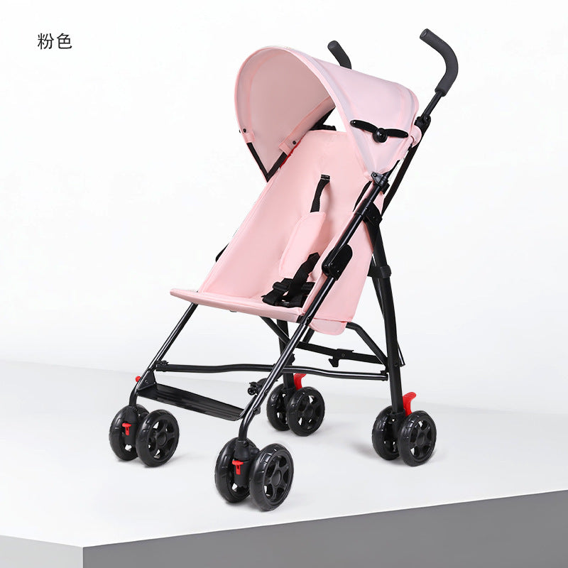 Foldable baby stroller - convertible seat, portable pram, umbrella stroller, one-click fold, travel-friendly