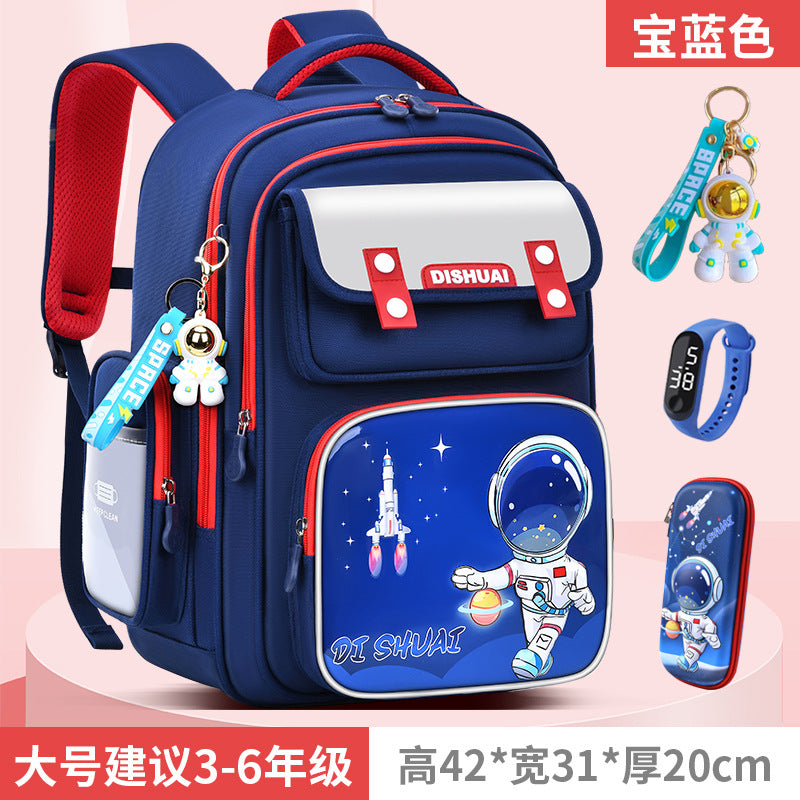 Elementary school backpack for boys, grades 1-2, ages 3-6, lightweight, child-friendly, spine-protecting, 2026 new model