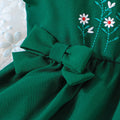 new summer collection: baby & toddler girl's solid color bubble sleeve floral print belted dress
