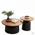 Cream style solid wood coffee table living room for home small apartment casual modern popular side table new arrival round japanese tea table