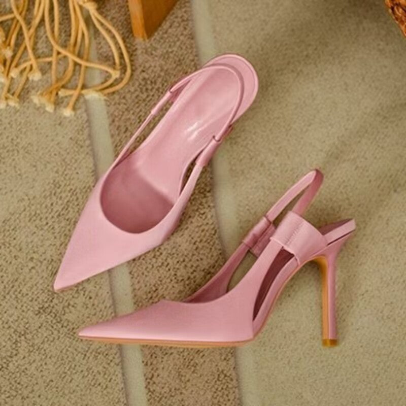 plus size2026 european and american fashion women's shoes stiletto heel closed toe candy color sandalswomens sandals
