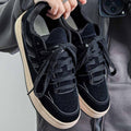 Trending influencer's choice: 2026 spring new arrival - korean style versatile chunky sole sneakers for students - angora red skate shoes