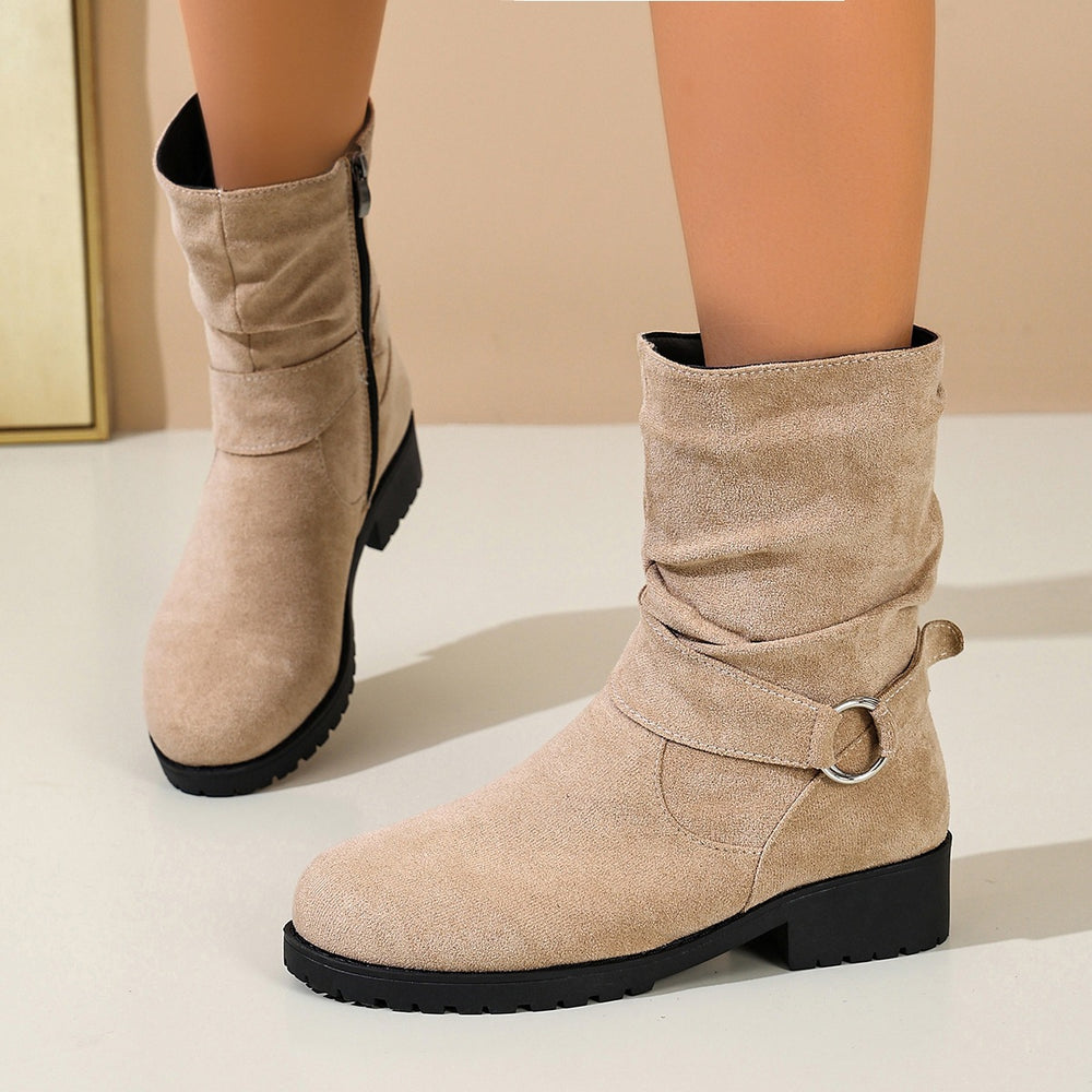 autumn new arrival: plus-size women's casual comfortable european and american style fashionable outerwear boots - wholesale