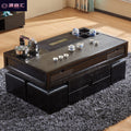 Multifunctional living room marble coffee table tea table all-in-one modern casualaccessible luxury balcony coffee table office kung fu tea table