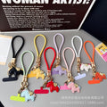 Simple liquid mobile phone lanyard, instant money, leather pendant, accessible luxuryclassyeasiest for matchfashion keychain, anti-lost rope