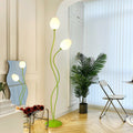 Creamy magnolia creative floor lamp - perfect for living room, sofa side, bedroom bedside, and floral ambiance decoration