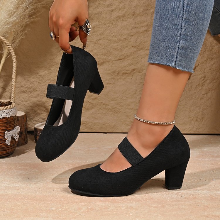 spring/autumn new arrivals: plus-size women's heeled pumps for cross-border e-commerce. sizes 35-42 available. wholesale options available. dropshipping to  and