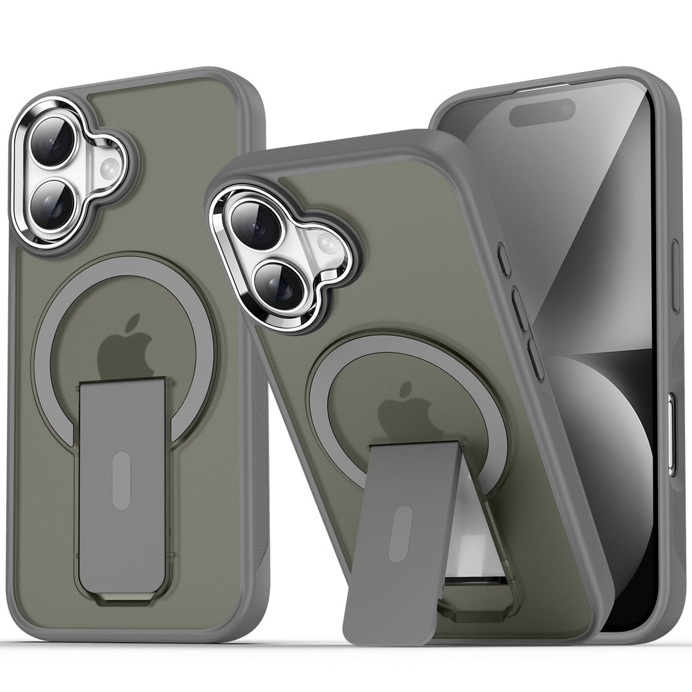 Xuanyin magnetic holder is suitable for iphone17promax mobile phone case apple 15 frosted skin hard case cross-border 16