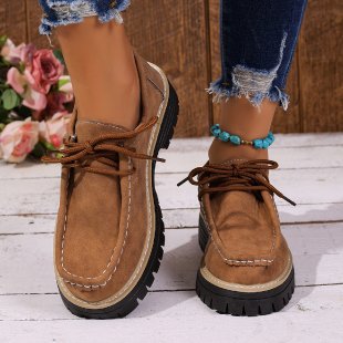 spring new arrival: plus-size casual chunky sole loafers for women, sizes 36-43. available for wholesale, , and  dropshipping