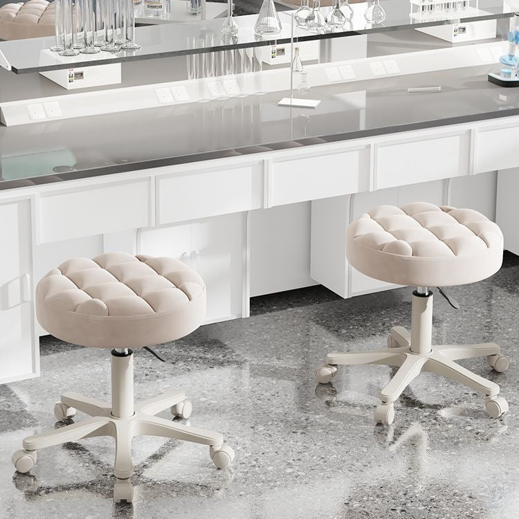 Professional salon stool - adjustable height, swivel, and rolling - ideal for hairdressers, estheticians, and nail technicians