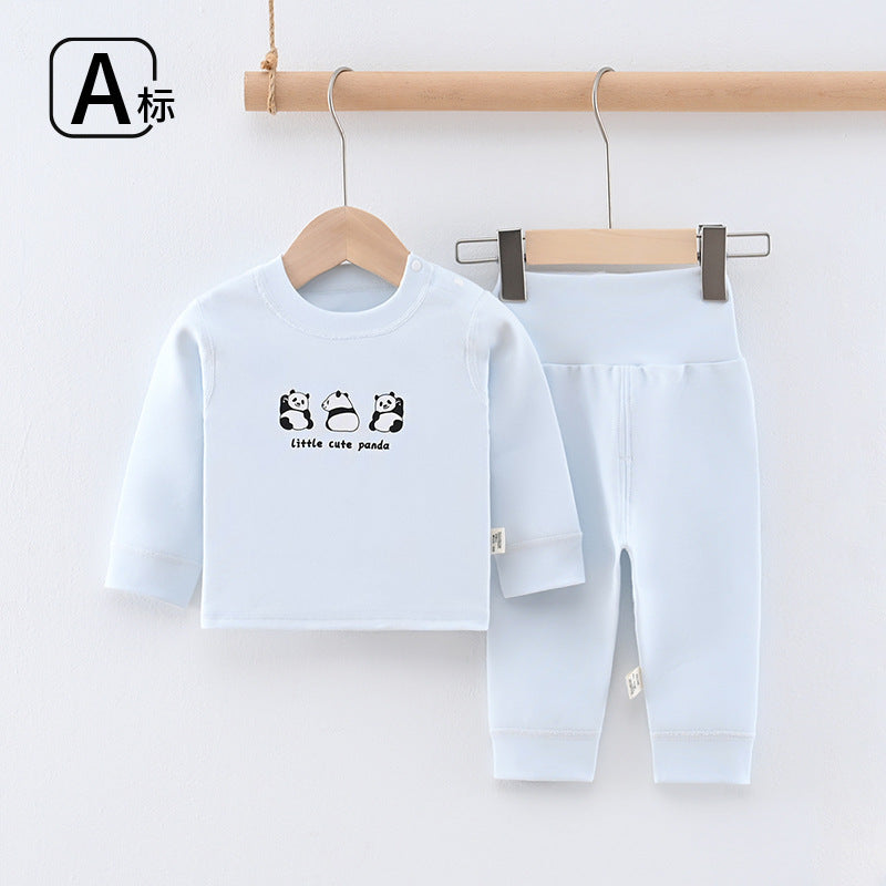 Baby clothes autumn clothes separatessuitfall and winter comfortable velvet cotton boys girls intimates bottom pajamas