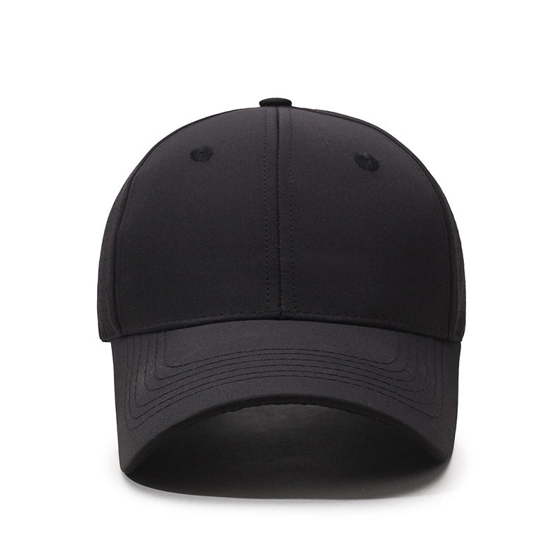Baseball cap new fashionable big brim showing face small peaked cap women's big head circumference large size hat men's visor breathable