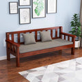 Solid wood sofa - modern minimalist style for small apartments, european-style balcony, bedroom, living room - 3-seater, 4-seater, backrest bench sofa chair