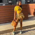 European and american cross-border women's fashion: -style, instagram-worthy, sexy, and spicy high-waisted pleated mini skirt with zipper