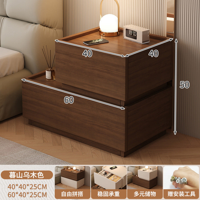 Bedside table for home italian normcore storage storage free combination cabinet popular sofa side table bedroom bedside table