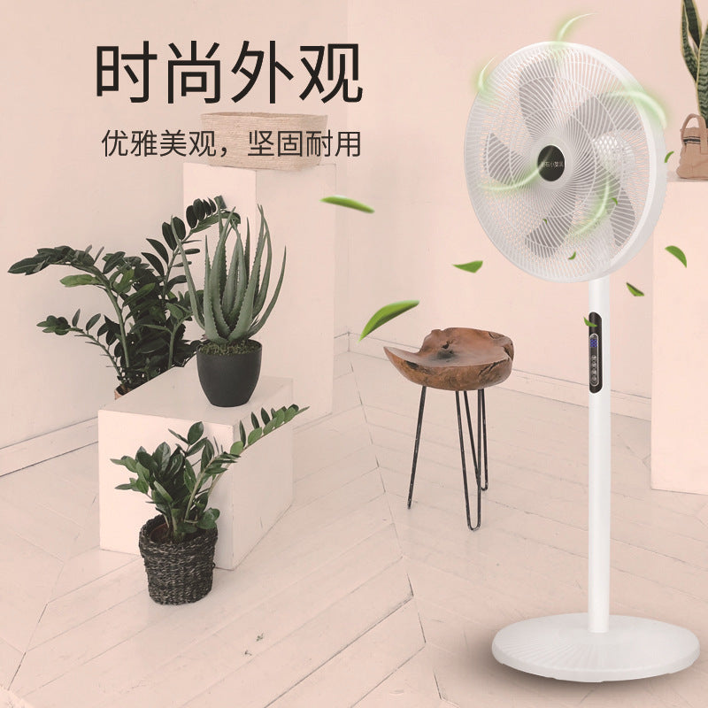 Factory direct sales electric fan floor fan electric fan for home floor remote control standing shaking silent fan timing fan