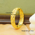 Wholesale middle eastern dubai fashion classic hollow flower design women's gold-plated bangle, wedding party jewelry