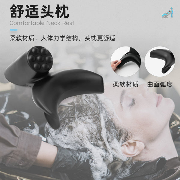 Hairdresser Shampoo Bedside Pillow Hair Salon Punch Bed Pillow Cushion Pillow Mat Beauty Salon Hair Salon Shampoo Bed Accessories