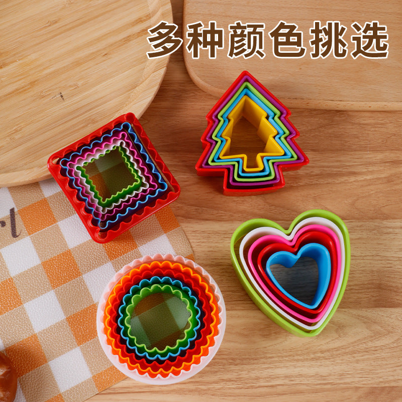 Factory direct printed cookie cutter set - round sandwich bread cutters, butterfly pasta molds, baking mold set