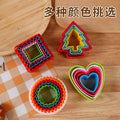 Factory direct printed cookie cutter set - round sandwich bread cutters, butterfly pasta molds, baking mold set