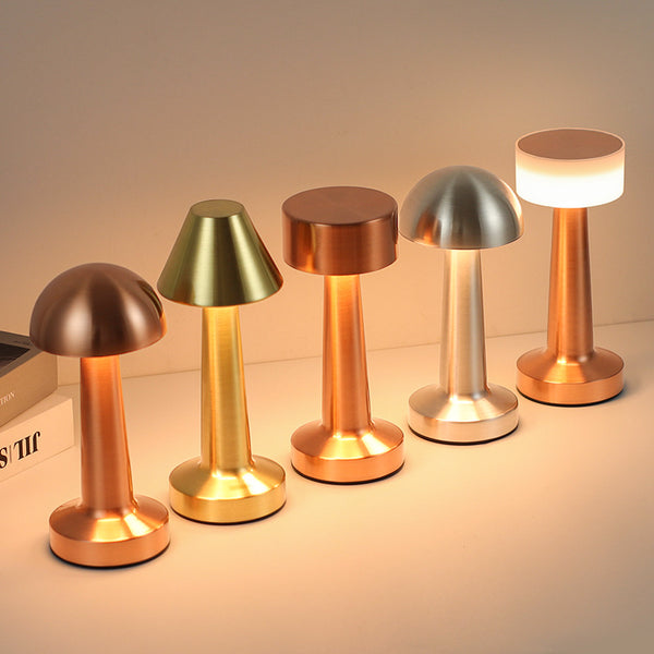 Cross-border light luxury Nordic ins bar touch retro metal dumbbell desk lamp bedroom creative bedside decorative desk lamp