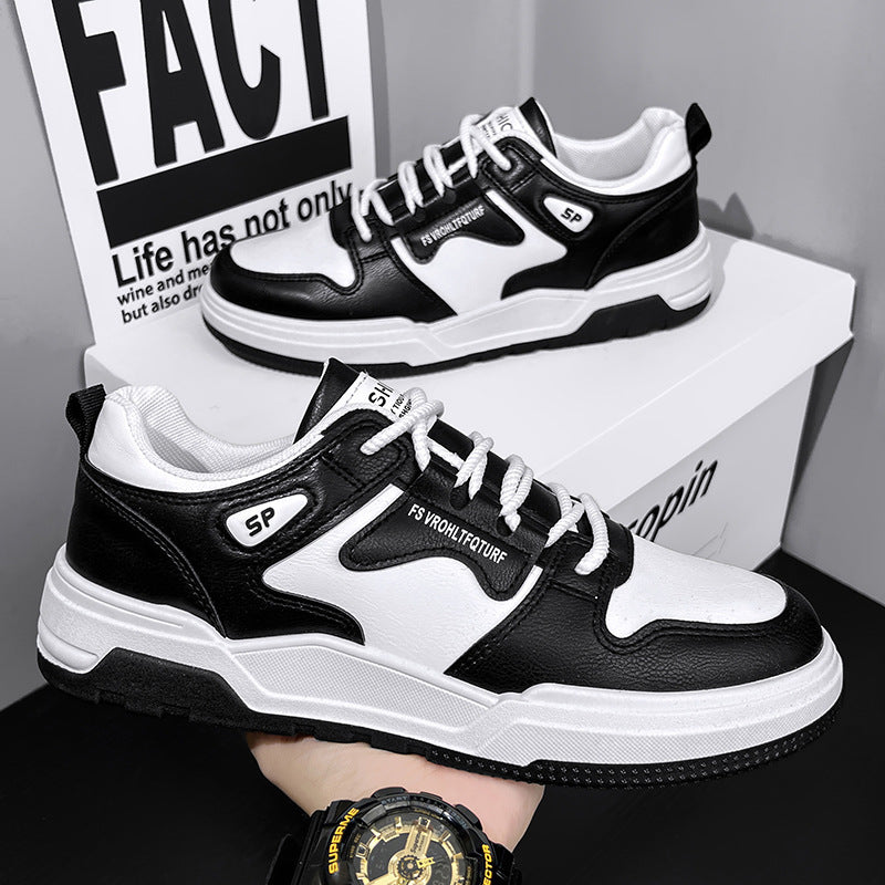 2025 new spring men's ins-style sneakers: waterproof athletic shoes, casual low-top flats, versatile and breathable