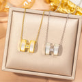 popular stylishfashion copper inlaid zirconium exquisite necklace for women niche styleeasiest for matchaccessible luxury non-fading clavicle chain jewelry