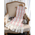 Women's summer fashionable minimalist elegant floral print round neck slim fit sleeveless ruffle hem short dress