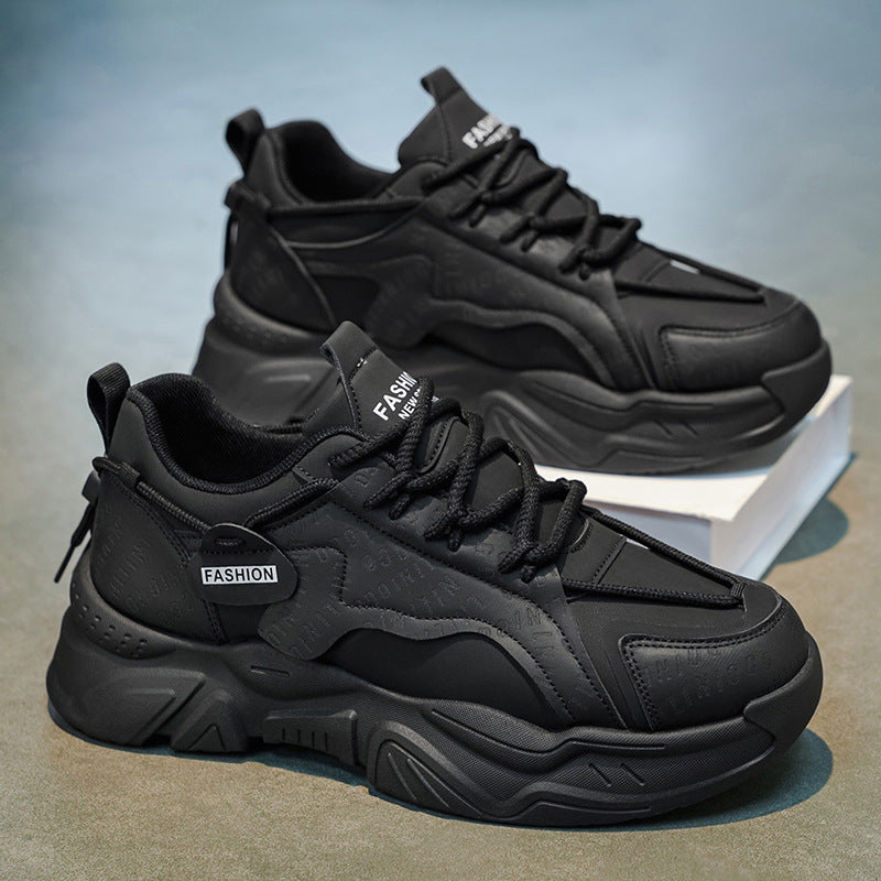 Dad shoes men's shoes 2026 spring new breathable trendy shoes men's trendyeasiest for matchthick sole heightened casual sports shoes