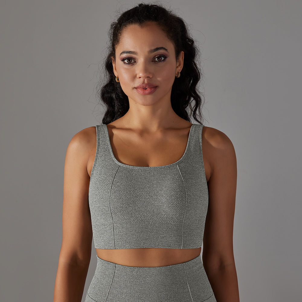 European and american seamless knitted golf dot jacquard high-waisted butt-lifting tight yoga pants running fitness outfit set for women