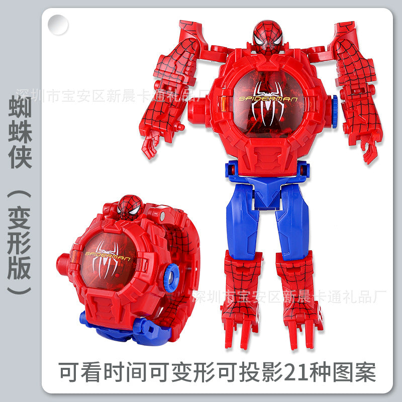 Ready-to-ship, hot-selling ultra slow transforming projection electronic watch toy – perfect gift for boys, girls, and students. dropshipping available