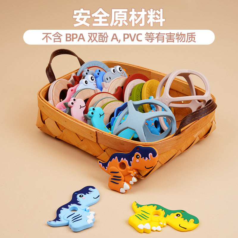 A complete range of customized cartoons, silicone toothpaste, food grade cartoon baby baby dragon mermaid bite glue toothpaste