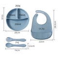 Kids' meal set: food-grade silicone utensils, baby bib, and fork & spoon - bestselling baby dining essentials (3-piece set)
